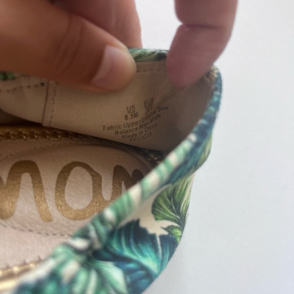 Sam Edelman Felicia Banana Leaf Print Flats - Picture 4 of 4